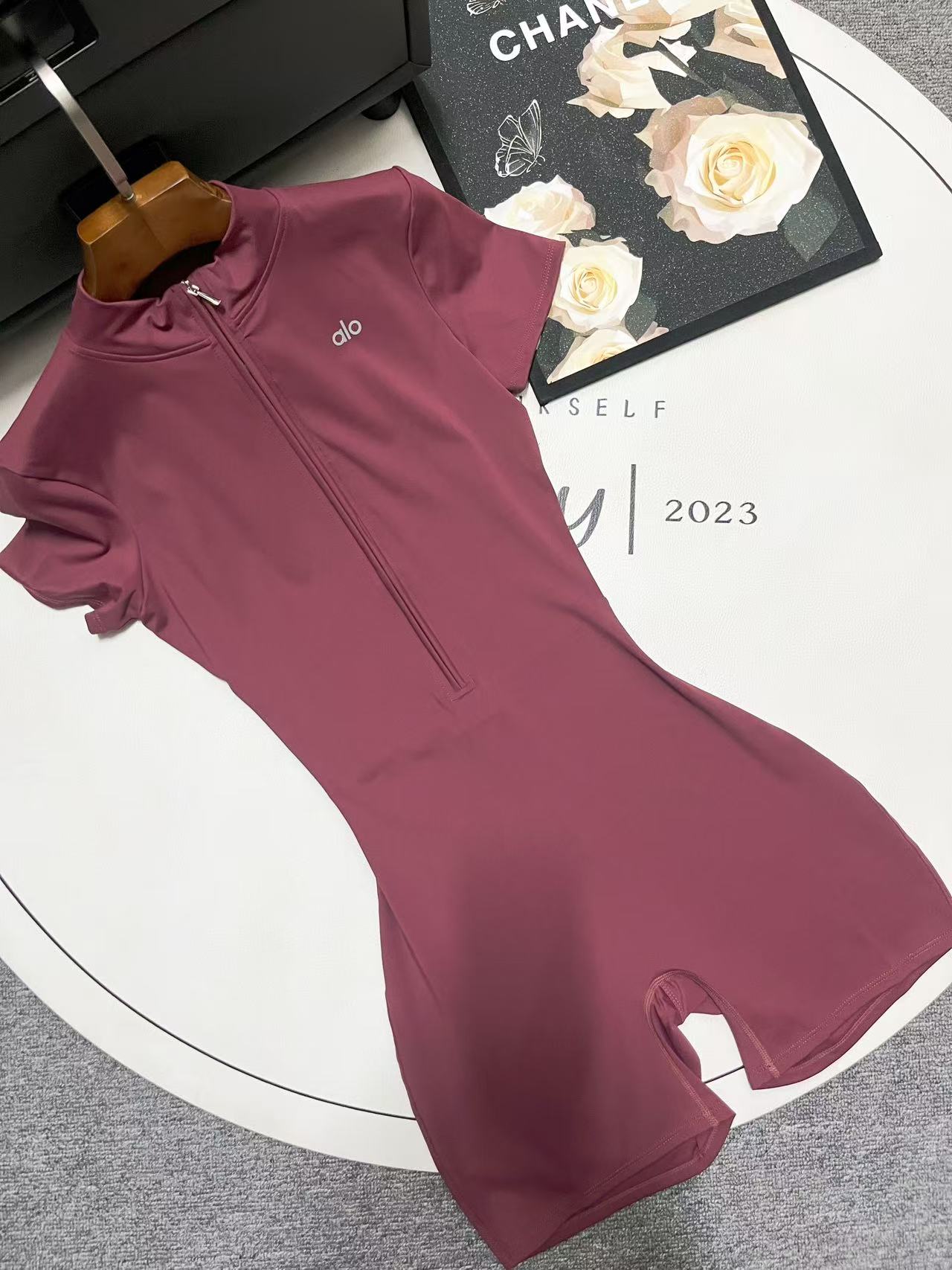 Zip-Up Short Sleeve Romper | Sculpted Active Streetwear