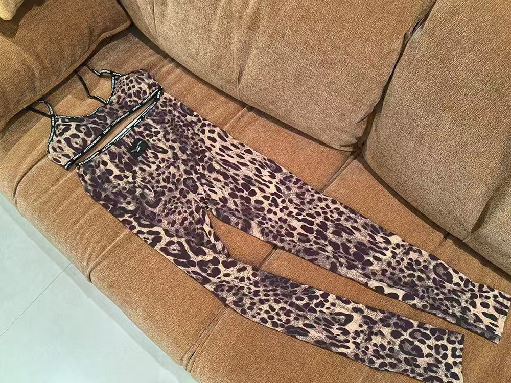 Wild Instinct Leopard Print Lounge Set