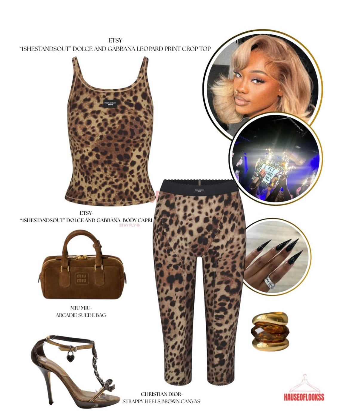 Leopard Print Ribbed Leggings | Designer-Inspired Active Streetwear
