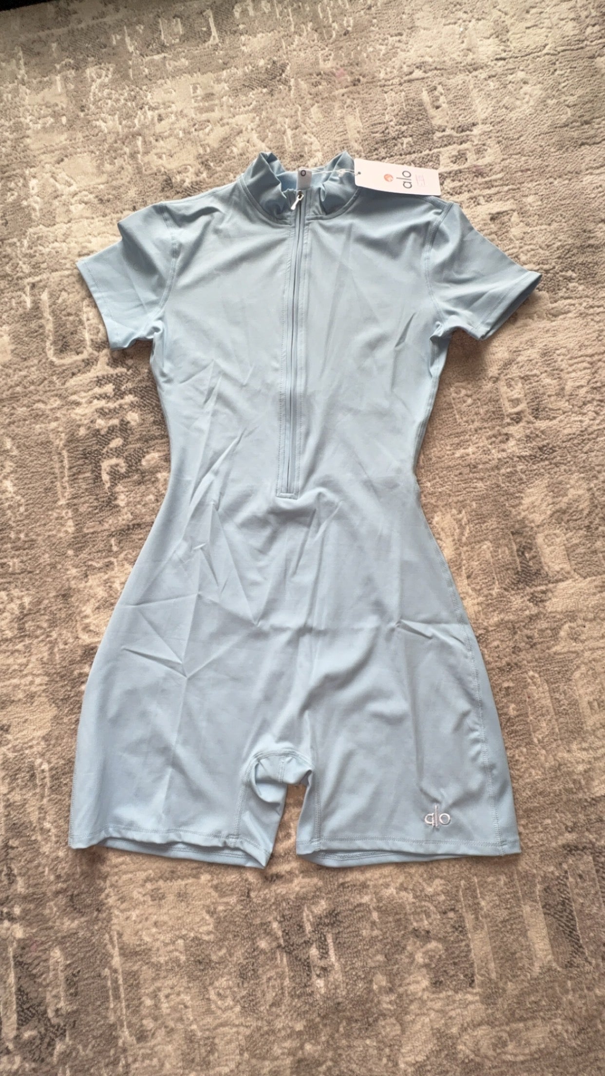 ALO Yoga Inspired Short Sleeve Romper - Sculpt & Support Activewear