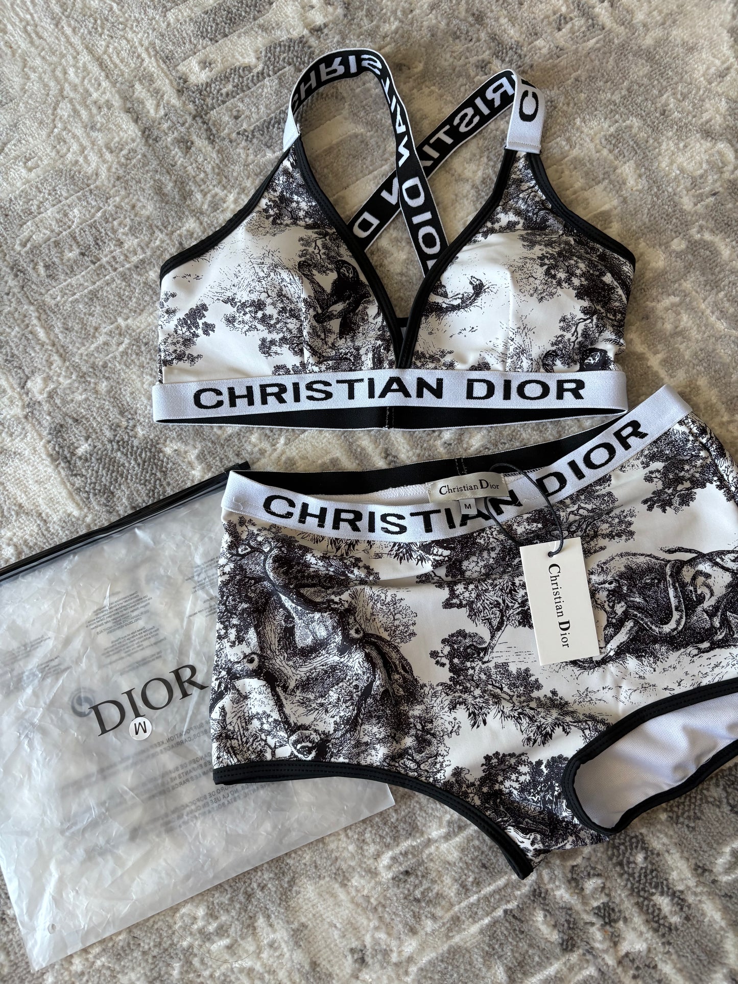 Dior-Inspired Boxer & Bra Lounge Set – Streetwear to Swimwear