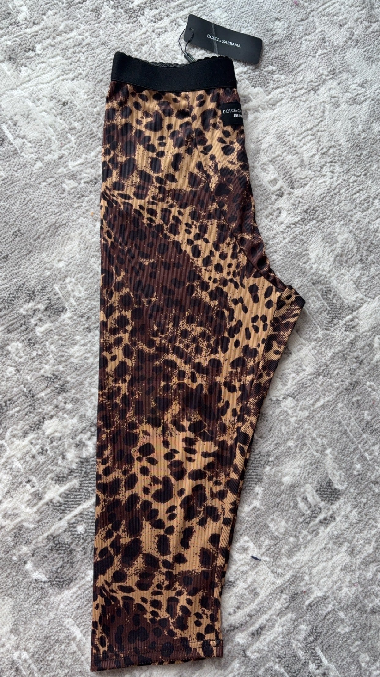 Leopard Print Ribbed Leggings | Designer-Inspired Active Streetwear